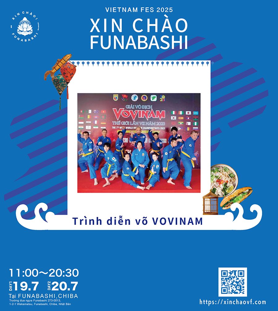 Hiệp hội Vovinam Nhật Bản sẽ góp mặt tại lễ hội Xin Chào!